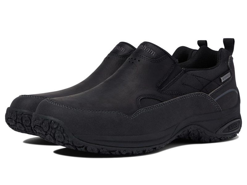 ダナム メンズ シューズ スニーカー プラスサイズ Dunham Cloud Plus Waterproof SlipOn Black Leather ブラック