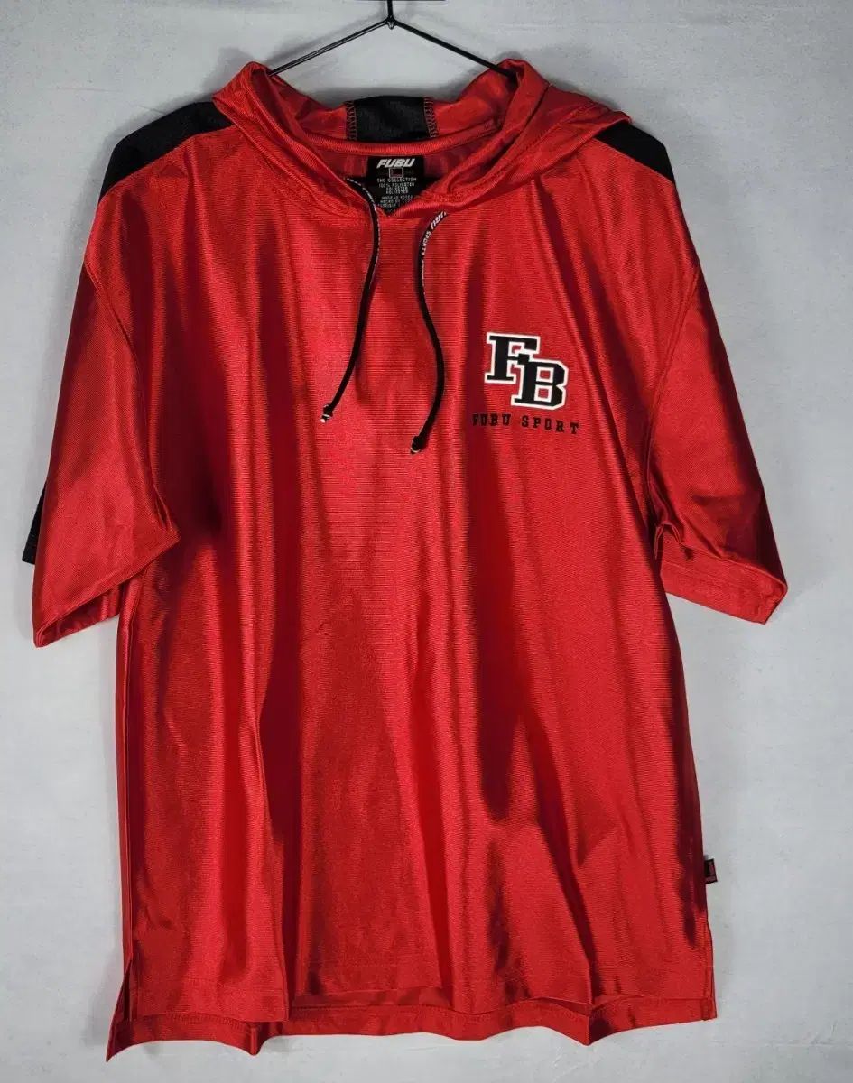 FUBU フード 半袖 Tシャツ レッド