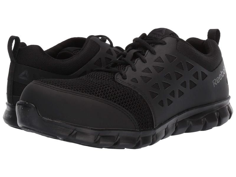 リーボック メンズ シューズ スニーカー Reebok Work Sublite Cushion Work Comp Toe ESD Black ブラック