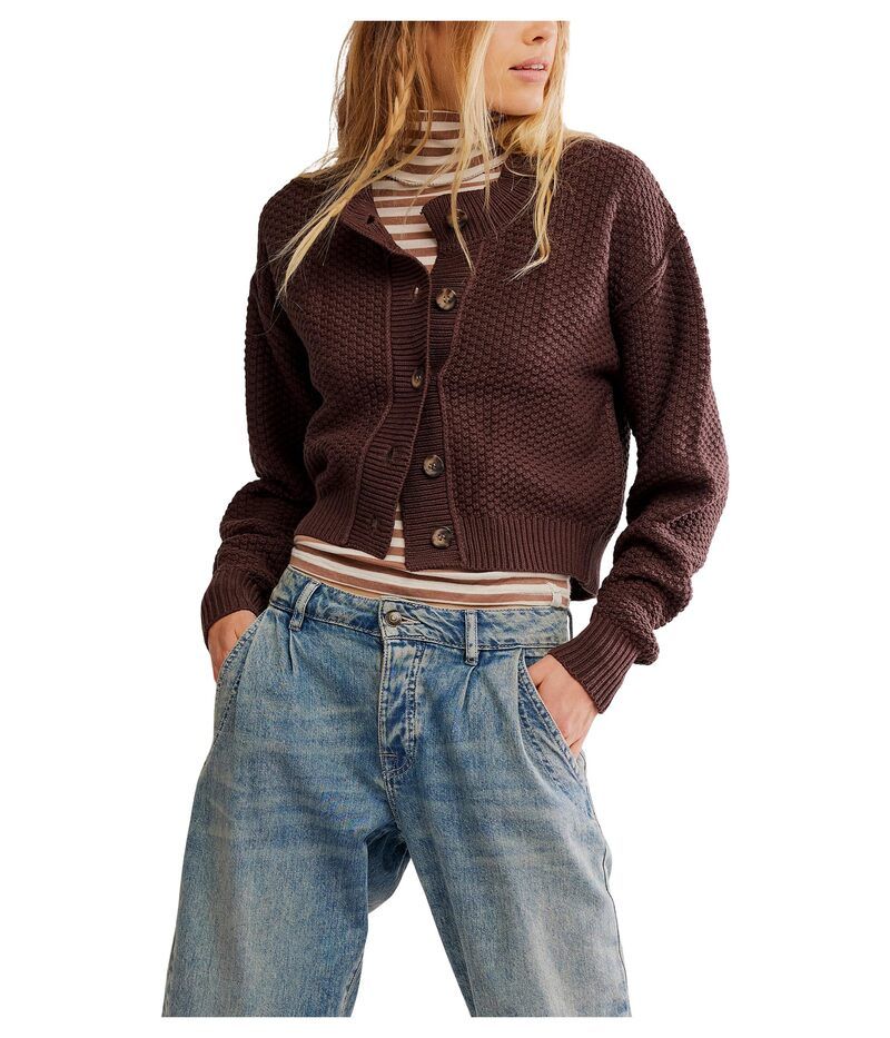 フリーピープル レディース アウター ニット・セーター Free People Lila Cardi Potting Soil