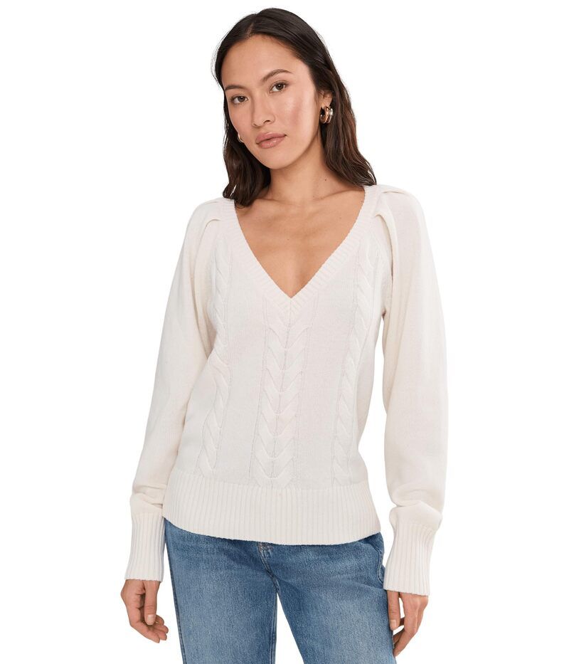 メイドウェル レディース アウター ニット・セーター Vネック Madewell Femme VNeck Carlia Pullover Arctic