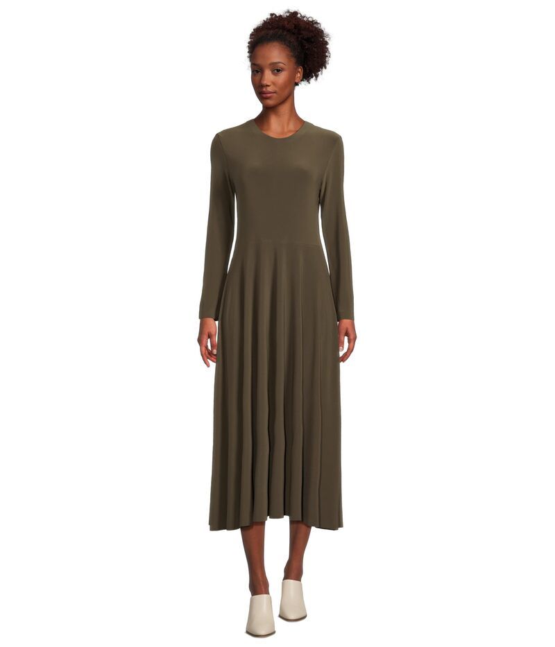 ノーマカマリ レディース トップス ワンピース Norma Kamali Long Sleeve Flaredress Bark