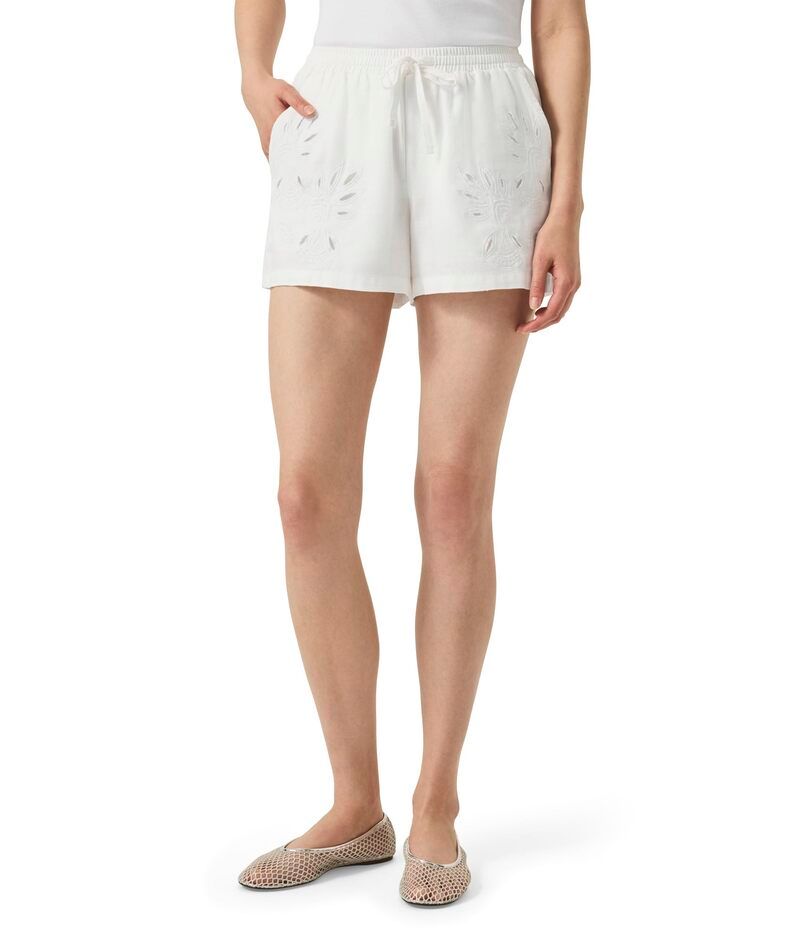 スプレンディット レディース ボトムス ハーフパンツ・ショーツ ショートパンツ 刺繍 Splendid Cayden Embroidered Shorts White ホワイト