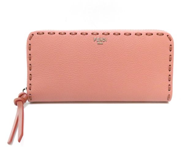 FENDI　フェンディ　セレリア　ピーカブー　ジップアラウンドウォレット　パウダーピンク　8M0517AURNF1TWR【中古】【430】2143600395065