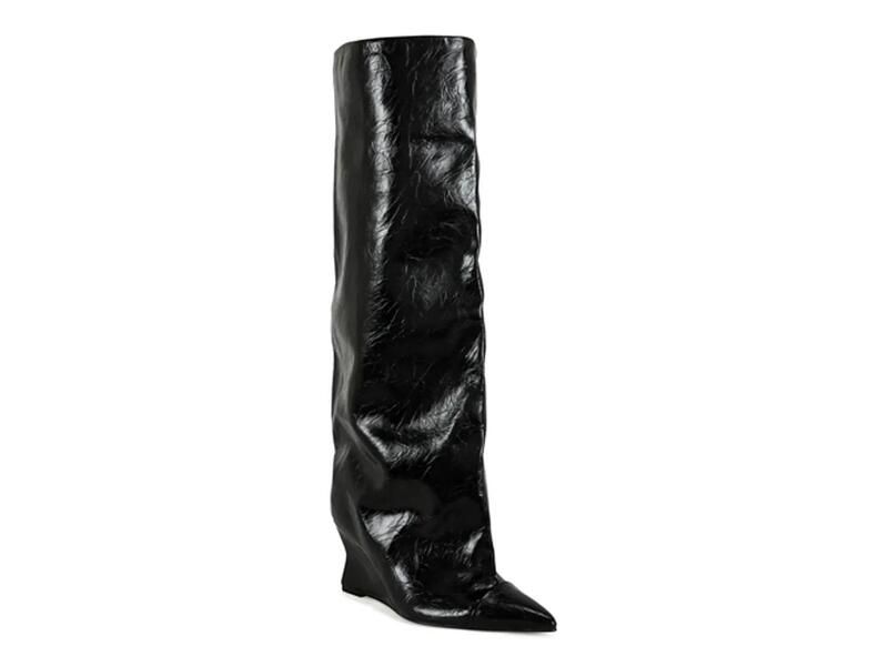 アザレア ワン レディース シューズ ブーツ・レインブーツ Azalea WangKenya Wedge Boot Black ブラック