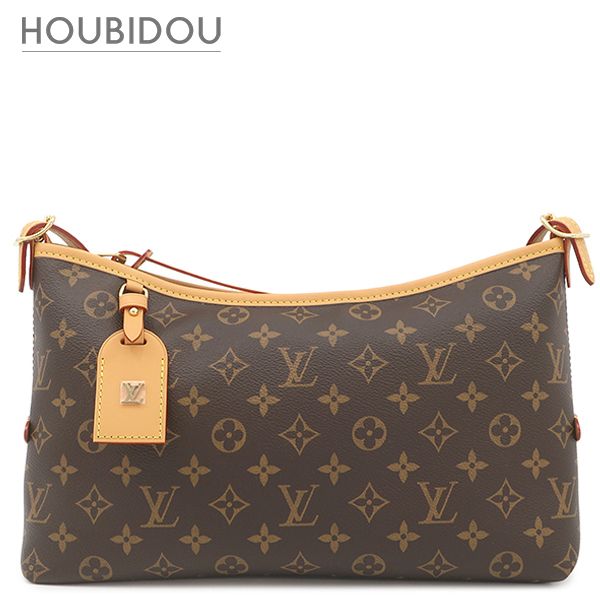 ルイヴィトン LOUIS VUITTON ショルダーバッグ キャリーオール EW モノグラムキャンバス モノグラム ゴールド金具 茶 M28101 RFID 【箱】【中古】