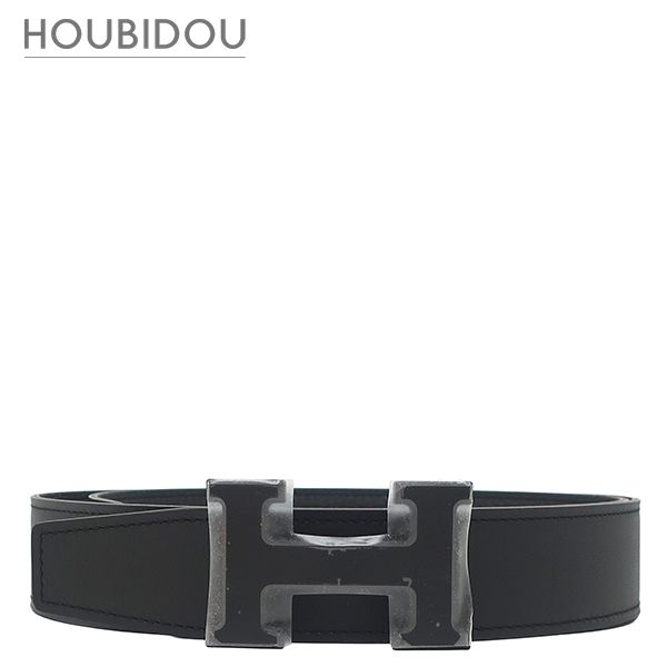 エルメス HERMES ベルト コンスタンスH ヴォーシャモニー トゴ ブラック #90 マットブラック金具 新品 未使用 Hバックル リバーシブル ソーブラック 2025年製 K 【箱】【中古】