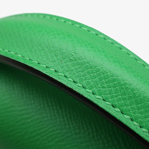 エルメス HERMES ブリーフケース サックアデペッシュ 38 ヴォーエプソン バンブー シルバー金具 緑 ビジネスバッグ T 【保存袋】【中古】