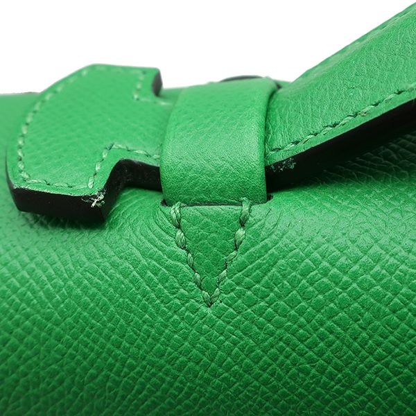 エルメス HERMES ブリーフケース サックアデペッシュ 38 ヴォーエプソン バンブー シルバー金具 緑 ビジネスバッグ T 【保存袋】【中古】