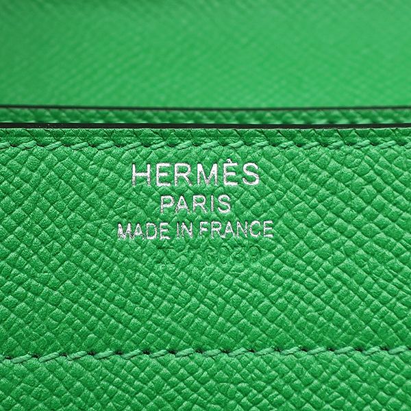 エルメス HERMES ブリーフケース サックアデペッシュ 38 ヴォーエプソン バンブー シルバー金具 緑 ビジネスバッグ T 【保存袋】【中古】