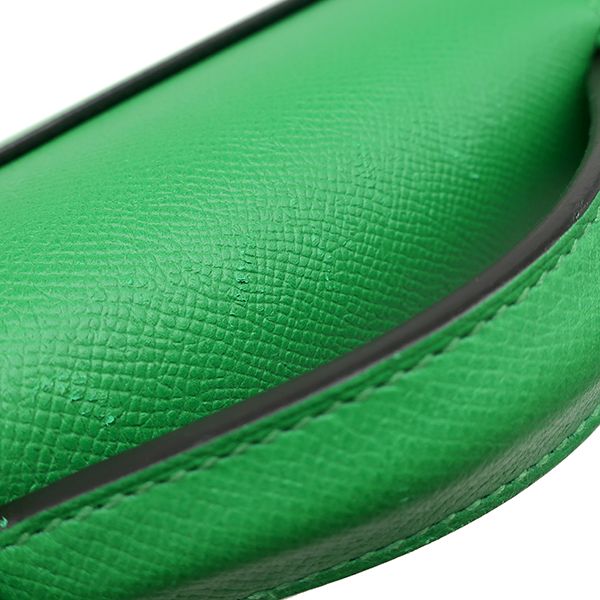 エルメス HERMES ブリーフケース サックアデペッシュ 38 ヴォーエプソン バンブー シルバー金具 緑 ビジネスバッグ T 【保存袋】【中古】