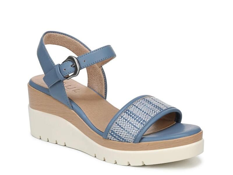 ソウルニュトライザー レディース シューズ サンダル SOUL NaturalizerGraciela Wedge Sandal Blue ブルー