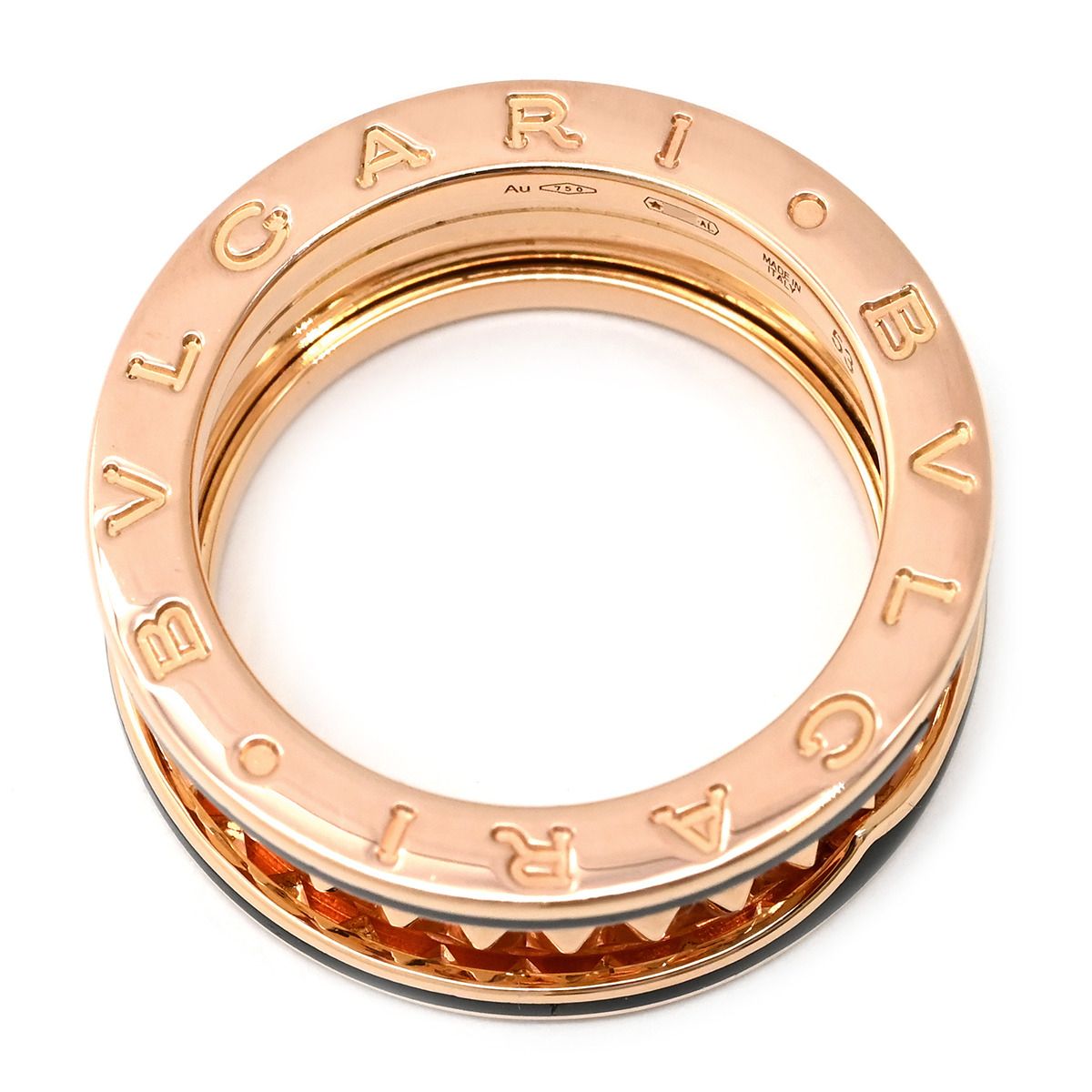 ブルガリ BVLGARI リング 指輪 ビーゼロワン ロック B-zero1 2バンド 