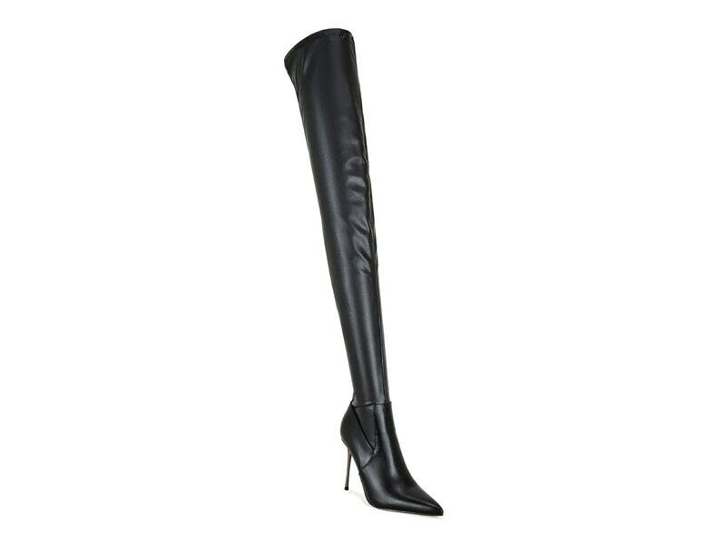 アザレア ワン レディース シューズ ブーツ・レインブーツ Azalea Wang Milandra Thigh High Boot Black ブラック