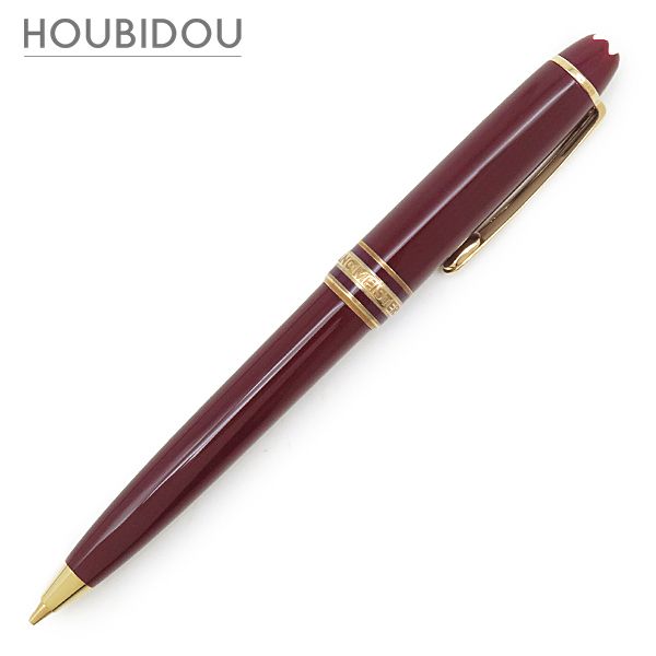 モンブラン Montblanc 文具 マイスターシュテュック メカニカルペンシル GP プレシャスレジン ボルドー×ゴールド ゴールド金具 シャーペン ツイスト式 【中古】