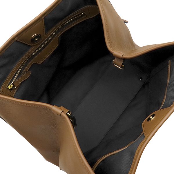 バーバリー BURBERRY トートバッグ ノバチェック キャンバス レザー ベージュ×ブラウン ゴールド金具 Horseferry Canterbury ショルダーバッグ 肩掛け 【中古】