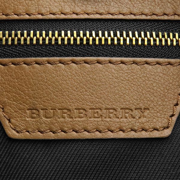 バーバリー BURBERRY トートバッグ ノバチェック キャンバス レザー ベージュ×ブラウン ゴールド金具 Horseferry Canterbury ショルダーバッグ 肩掛け 【中古】