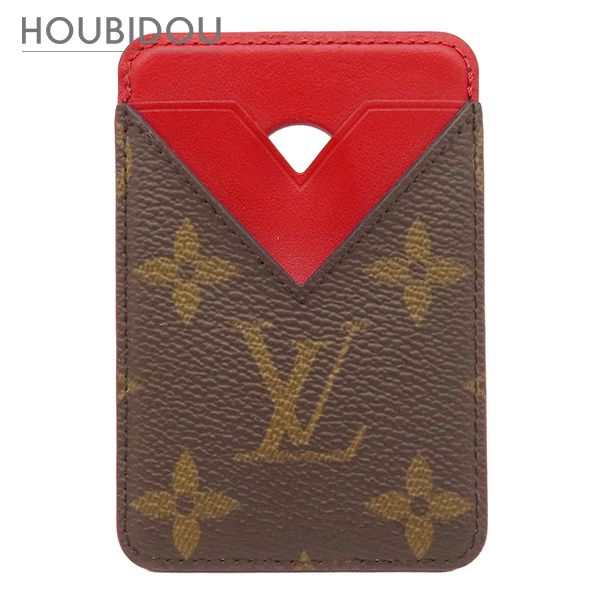ルイヴィトン LOUIS VUITTON カードケース ポルト カルト マグネット モノグラムマカサー サリレッド MagSafe カード入れ M12856 ME0265 【箱】【中古】