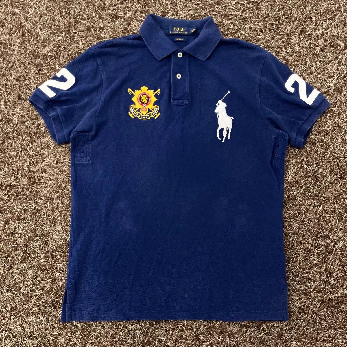 M ポロ ラルフローレン ビックポニー チーフキーフ カラ 半袖 Tシャツ