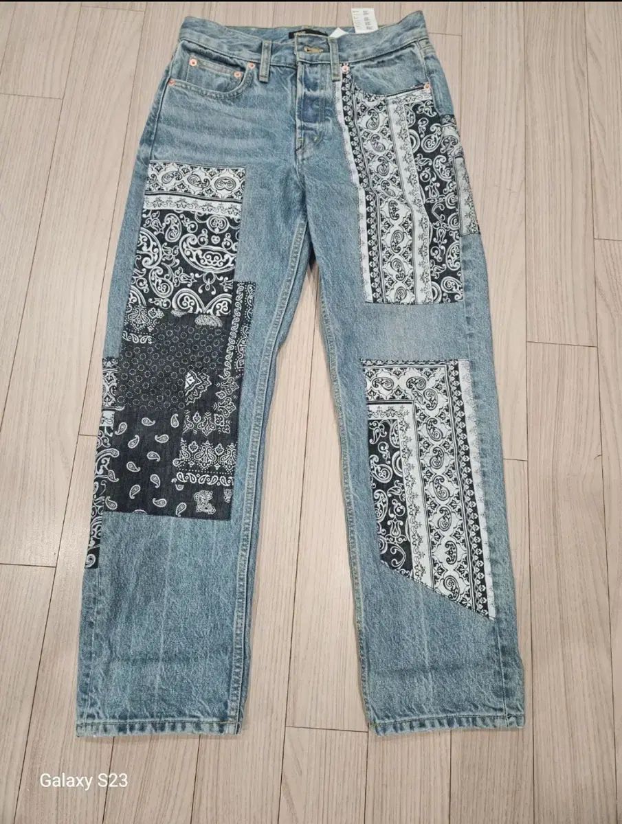 マージュ パッチワーク デニム パンツ