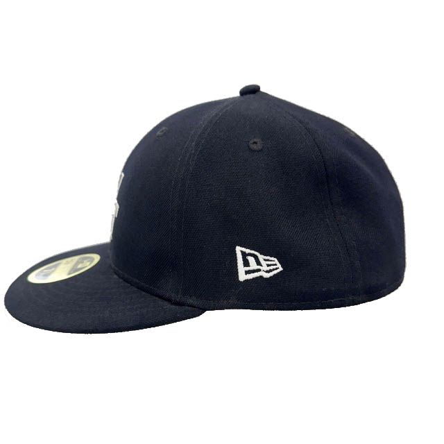 ダブルタップス WTAPS ×NEWERA ニューエラ 59FIFTY LOW PROFILE CAP POLY TWILL ロー プロファイル ロゴ刺繍 ベースボール キャップ 7 5/8 黒ブラック ブランド古着ベクトル 中古▲260612