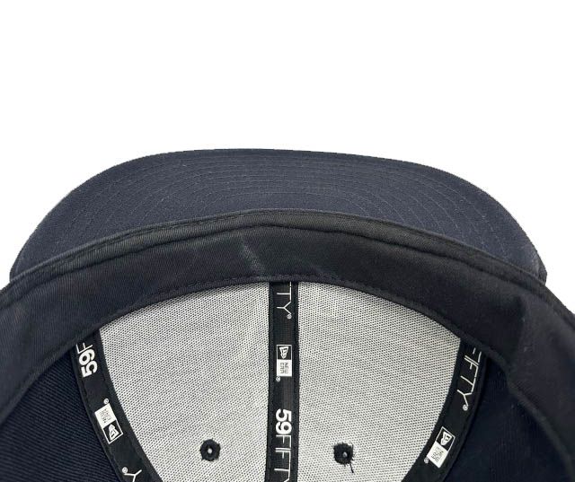 ダブルタップス WTAPS ×NEWERA ニューエラ 59FIFTY LOW PROFILE CAP POLY TWILL ロー プロファイル ロゴ刺繍 ベースボール キャップ 7 5/8 黒ブラック ブランド古着ベクトル 中古▲260612