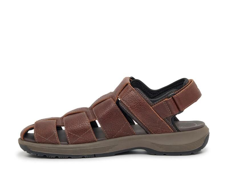 クラークス メンズ シューズ サンダル Clarks Guideview Cove Fisherman Sandal Dark Brown ブラウン