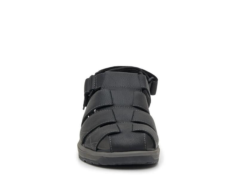 クラークス メンズ シューズ サンダル Clarks Guideview Cove Fisherman Sandal Black ブラック