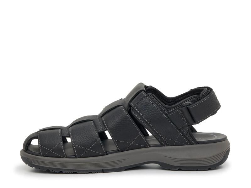 クラークス メンズ シューズ サンダル Clarks Guideview Cove Fisherman Sandal Black ブラック