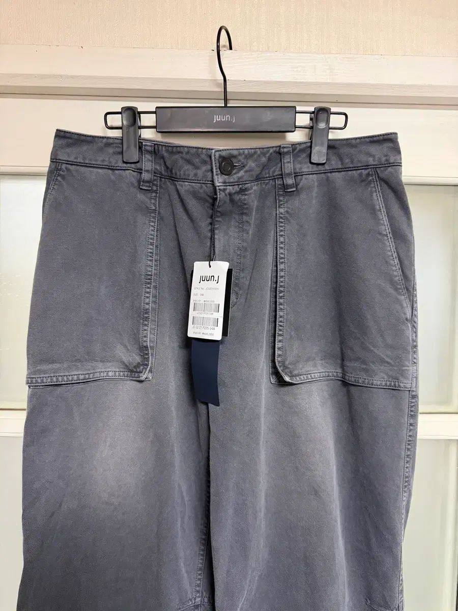 Juun.J 25ss コットン ダイング マック パンツ - ブラック
