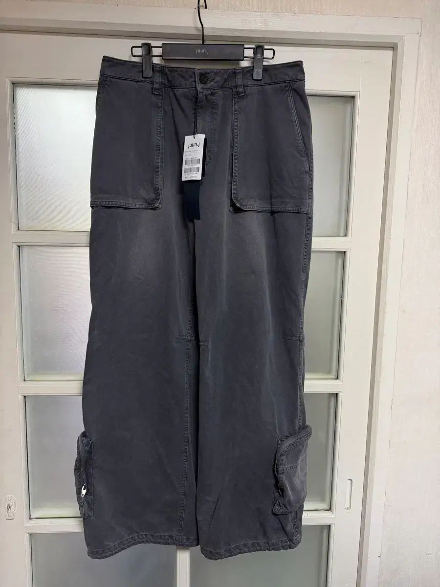 Juun.J 25ss コットン ダイング マック パンツ - ブラック