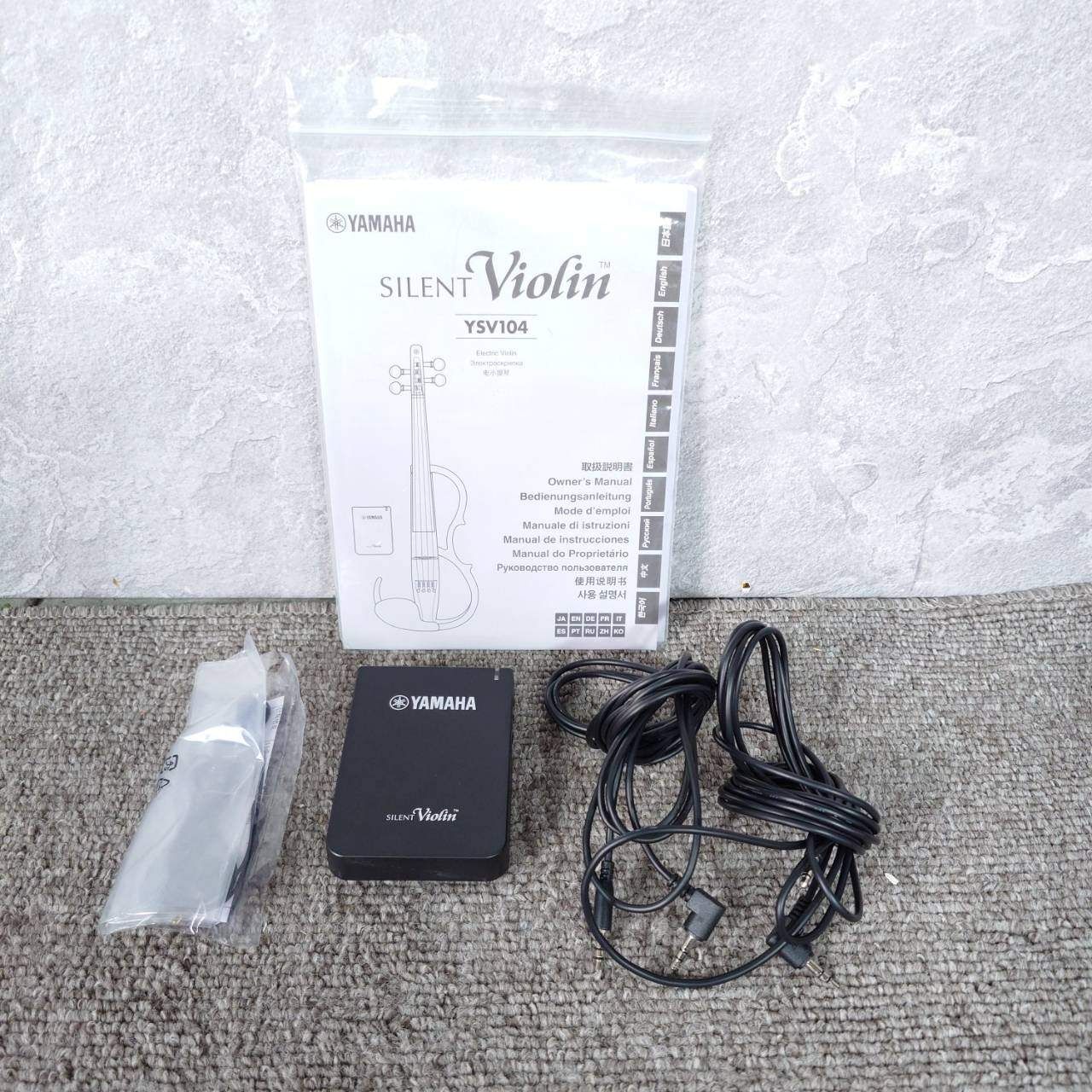 極美品 YAMAHA ヤマハ サイレントシリーズ ブラック バイオリン YSV104 楽器