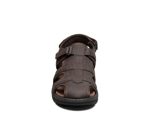 ノンブッシュ メンズ シューズ サンダル Nunn Bush Laguna Fisherman Sandal Dark Brown ブラウン