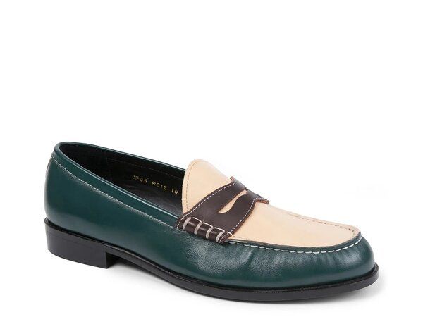 アンソニー ヴィア メンズ シューズ スリッポン・ローファー Anthony Veer Como Penny Loafer Dark Green グリーン
