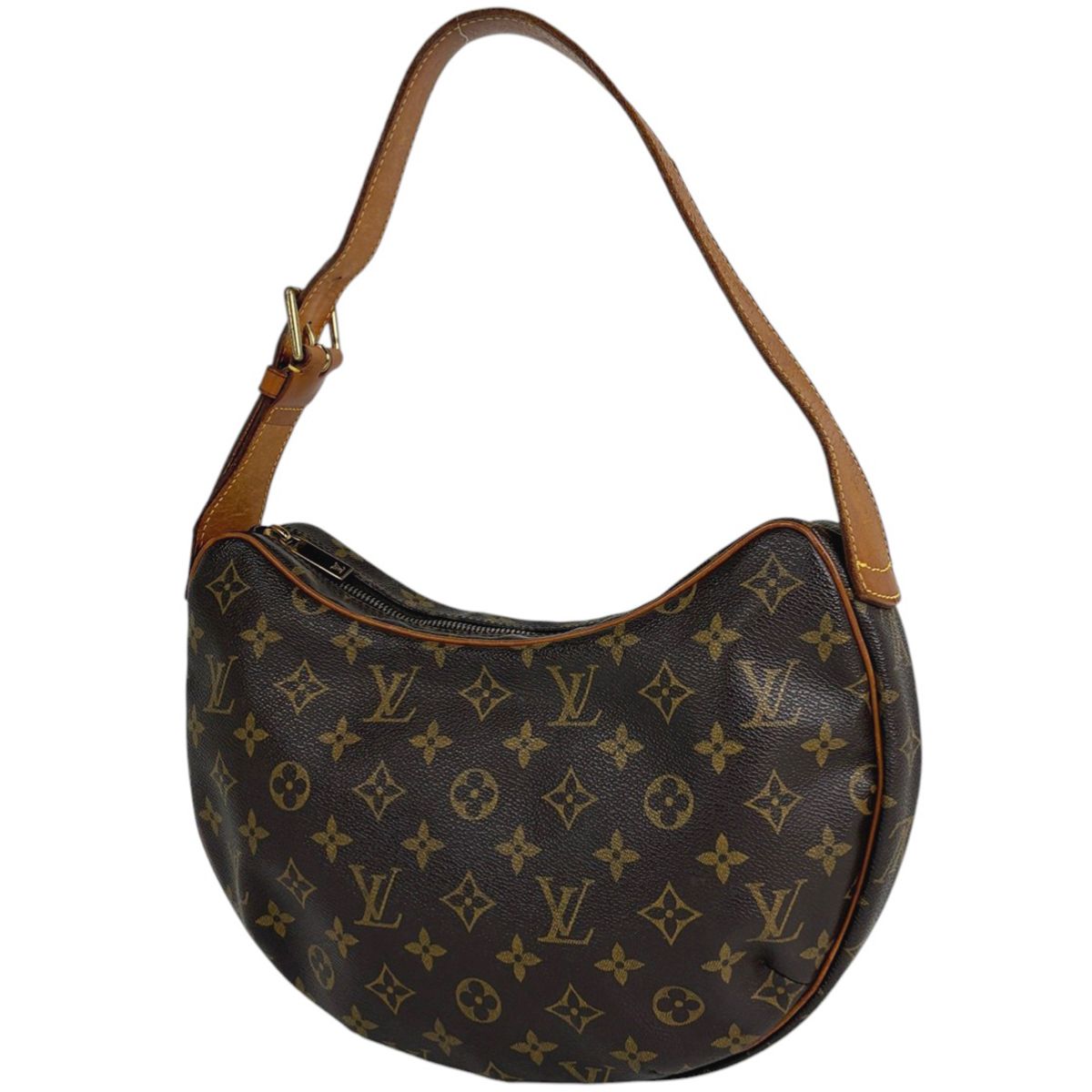 ルイ・ヴィトン Louis Vuitton クロワッサンMM ワンショルダー 肩掛け ショルダーバッグ モノグラム ブラウン M51512 レディース 【中古】