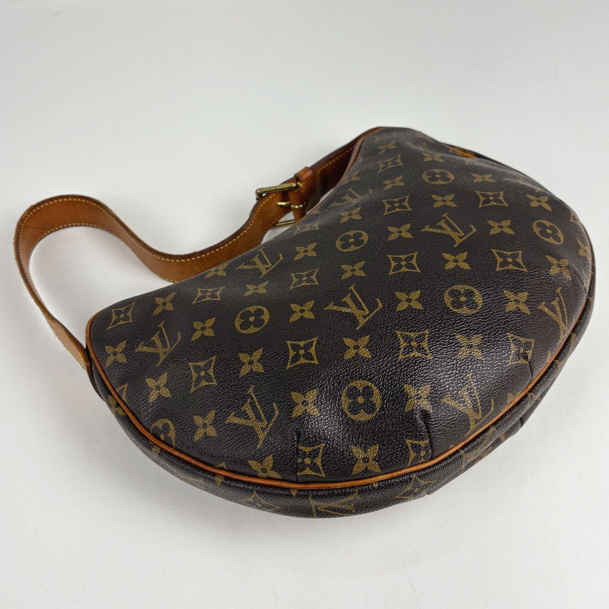 ルイ・ヴィトン Louis Vuitton クロワッサンMM ワンショルダー 肩掛け ショルダーバッグ モノグラム ブラウン M51512 レディース 【中古】