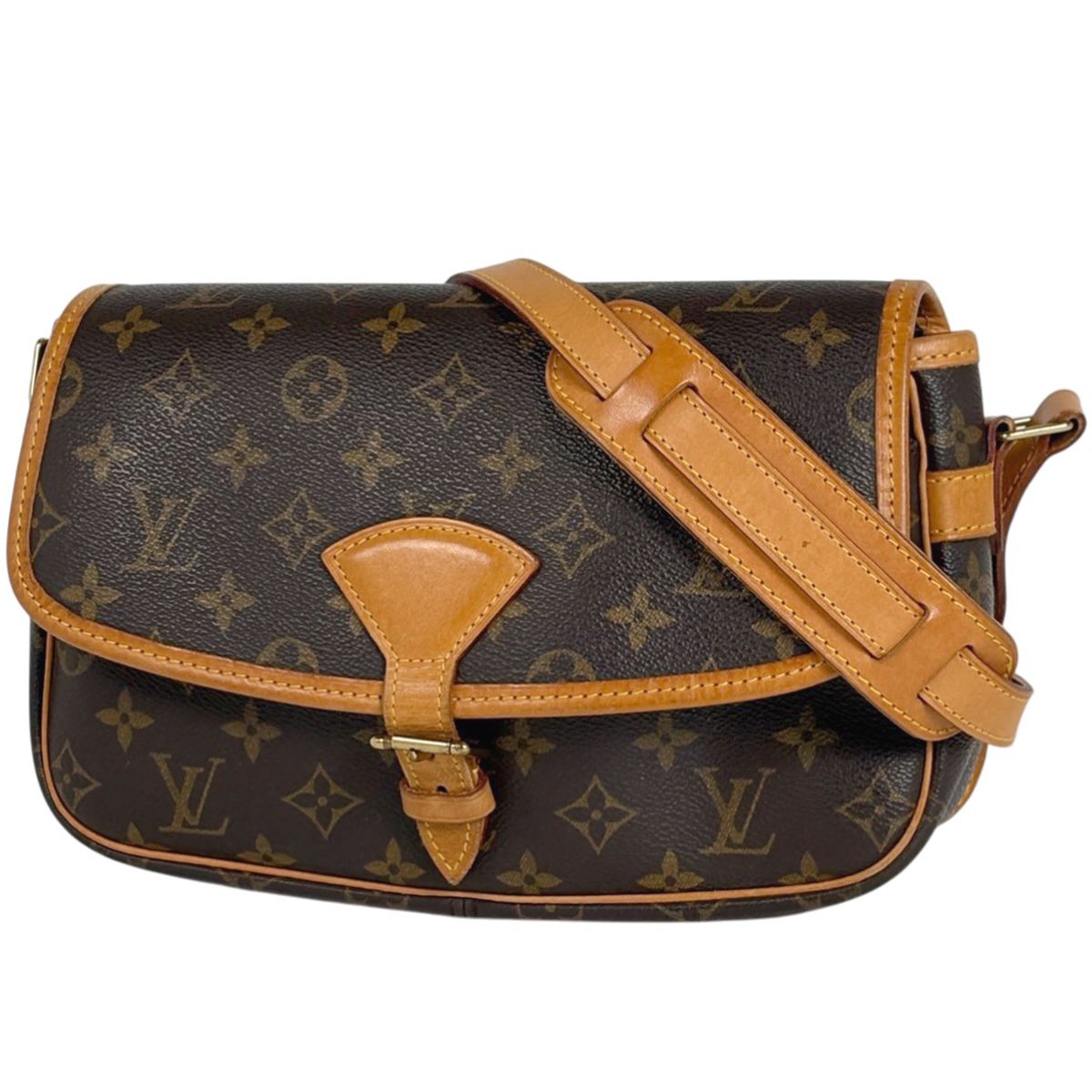 ルイ・ヴィトン Louis Vuitton ソローニュ 斜め掛け ショルダーバッグ モノグラム ブラウン M42250 レディース 【中古】