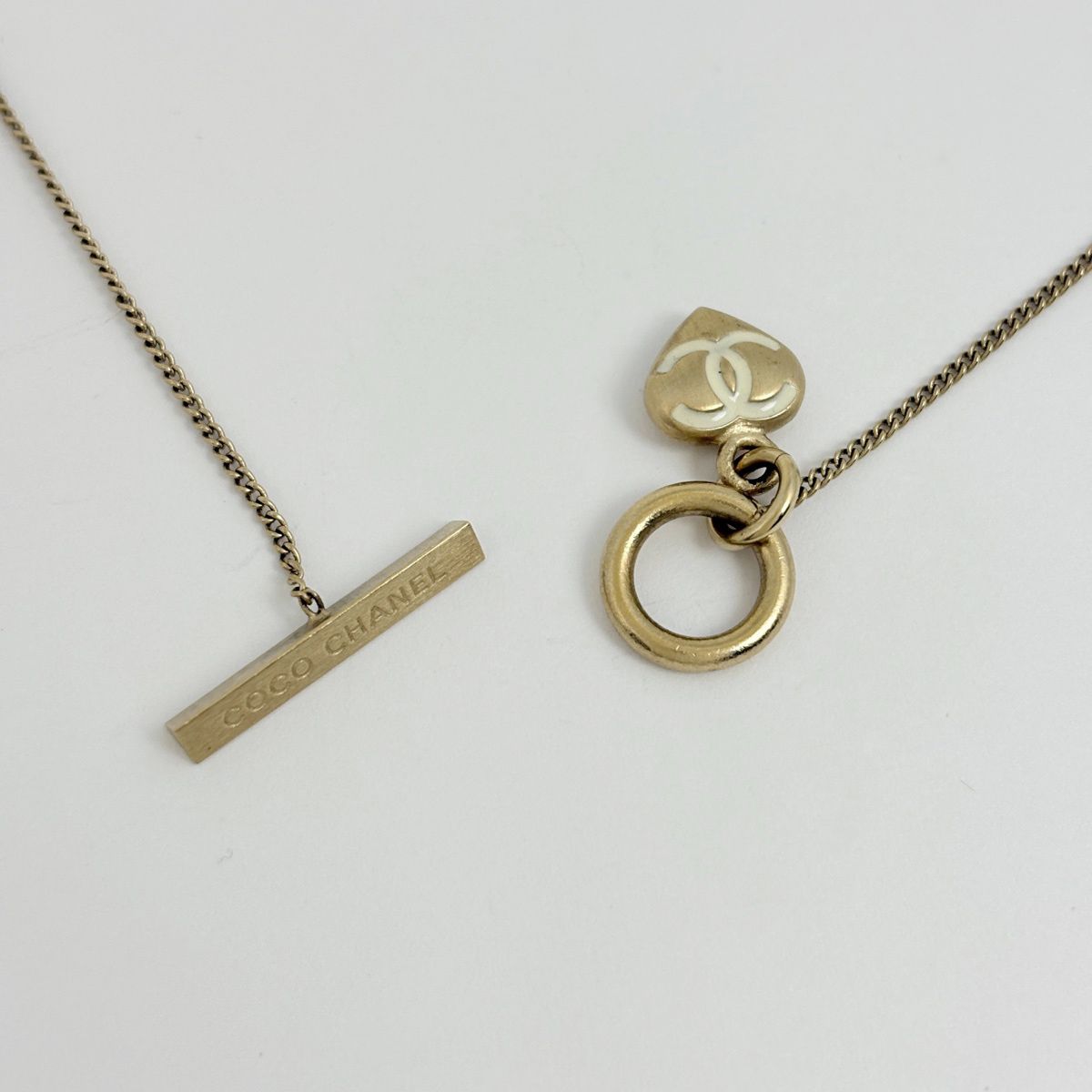 シャネル CHANEL ココシャネル ネックレス ハート ネックレス GP ゴールド レディース 【中古】