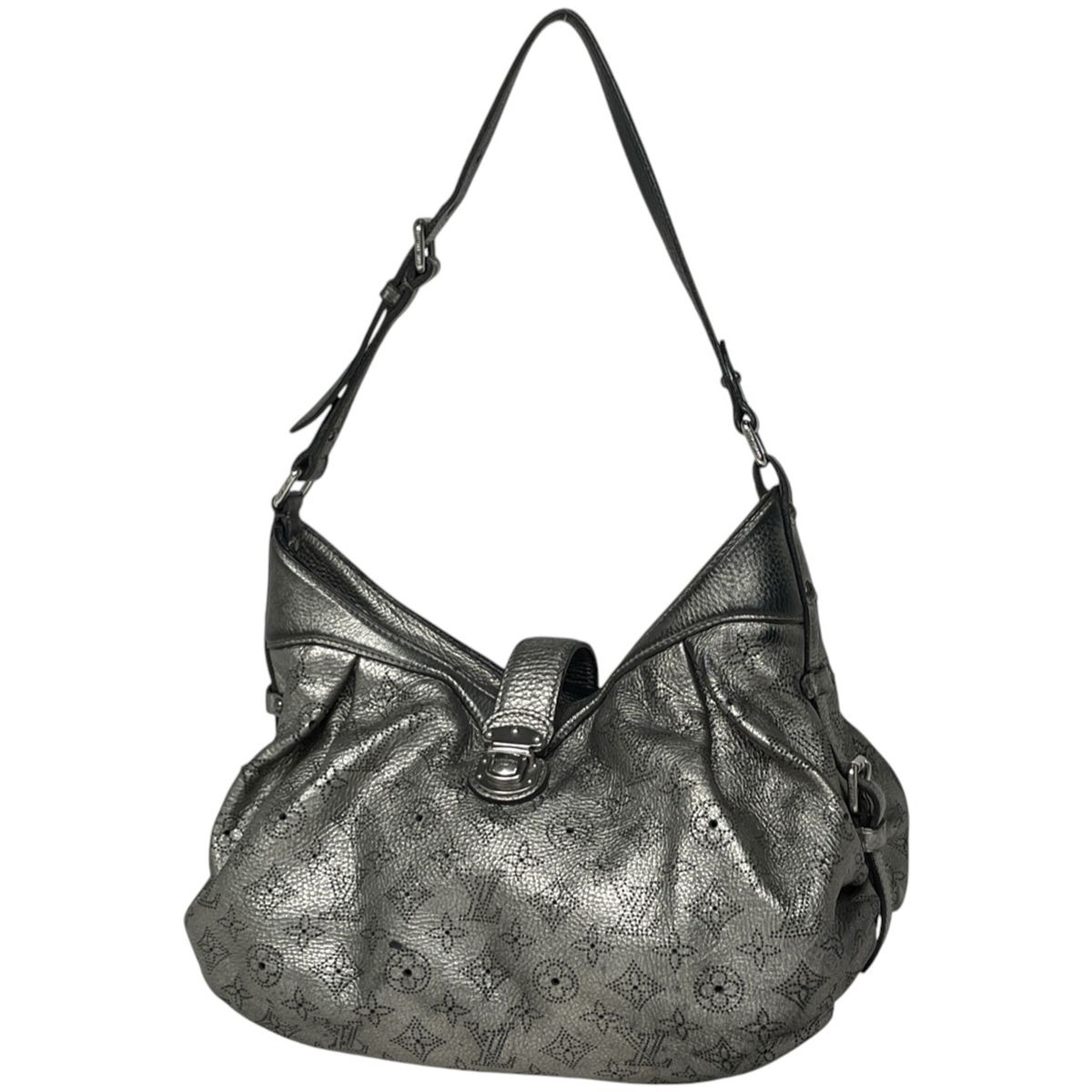 ルイ・ヴィトン Louis Vuitton ソーラーPM ショルダーバッグ モノグラムマヒナ シルバー M93124 レディース 【中古】
