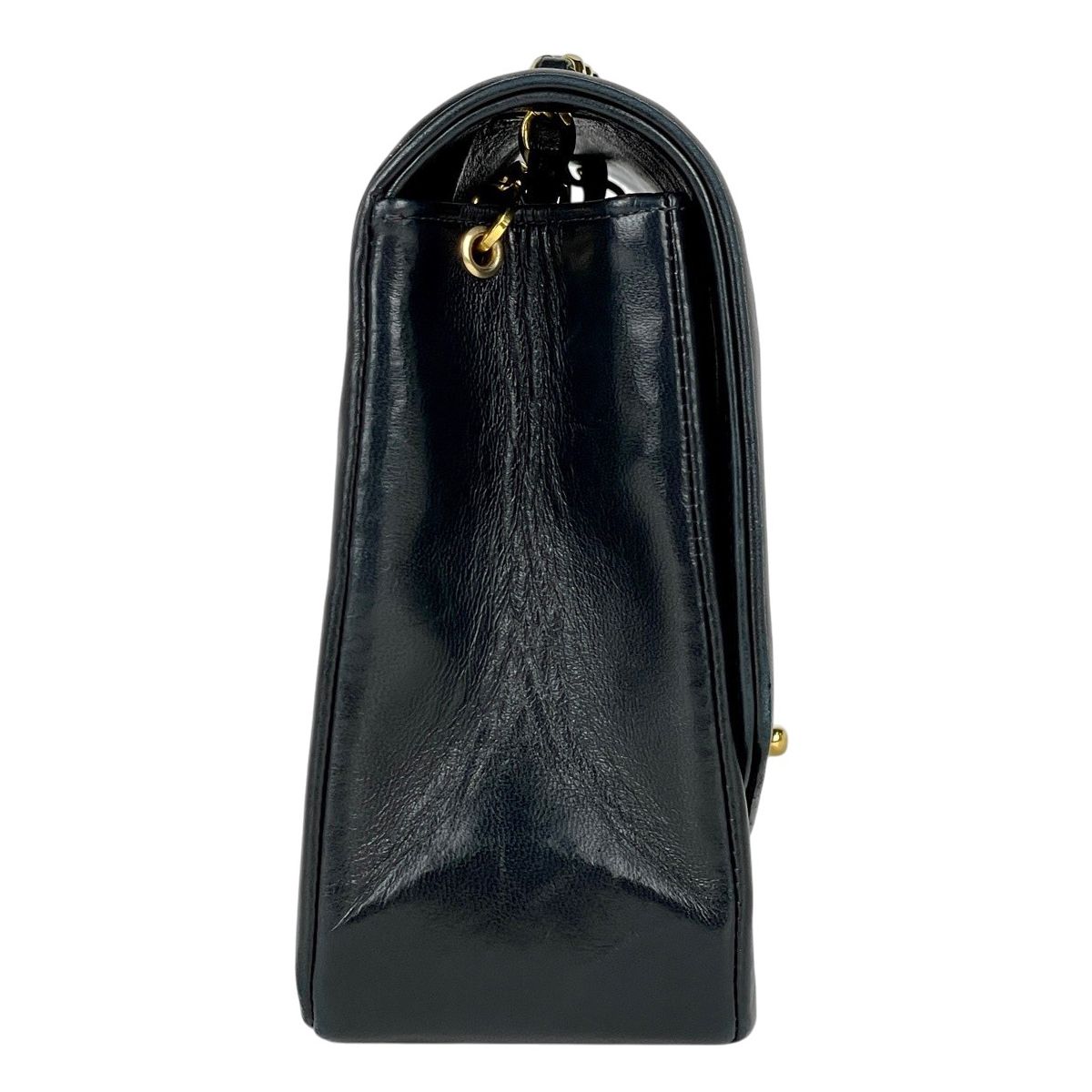 シャネル CHANEL ダイアナ マトラッセ シングルフラップ チェーン ショルダーバッグ ココマーク ショルダーバッグ レザー ブラック A01164 レディース 【中古】