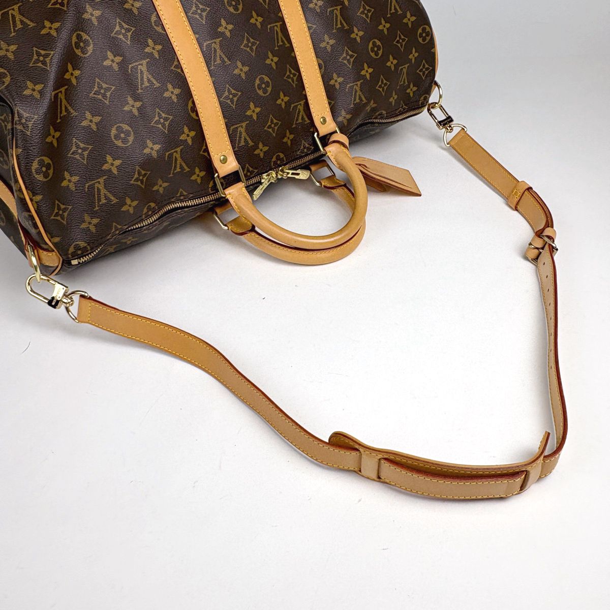 ルイ・ヴィトン Louis Vuitton キーポル バンドリエール50 2WAY ショルダーバッグ ボストンバッグ モノグラム ブラウン M41416 レディース 【中古】