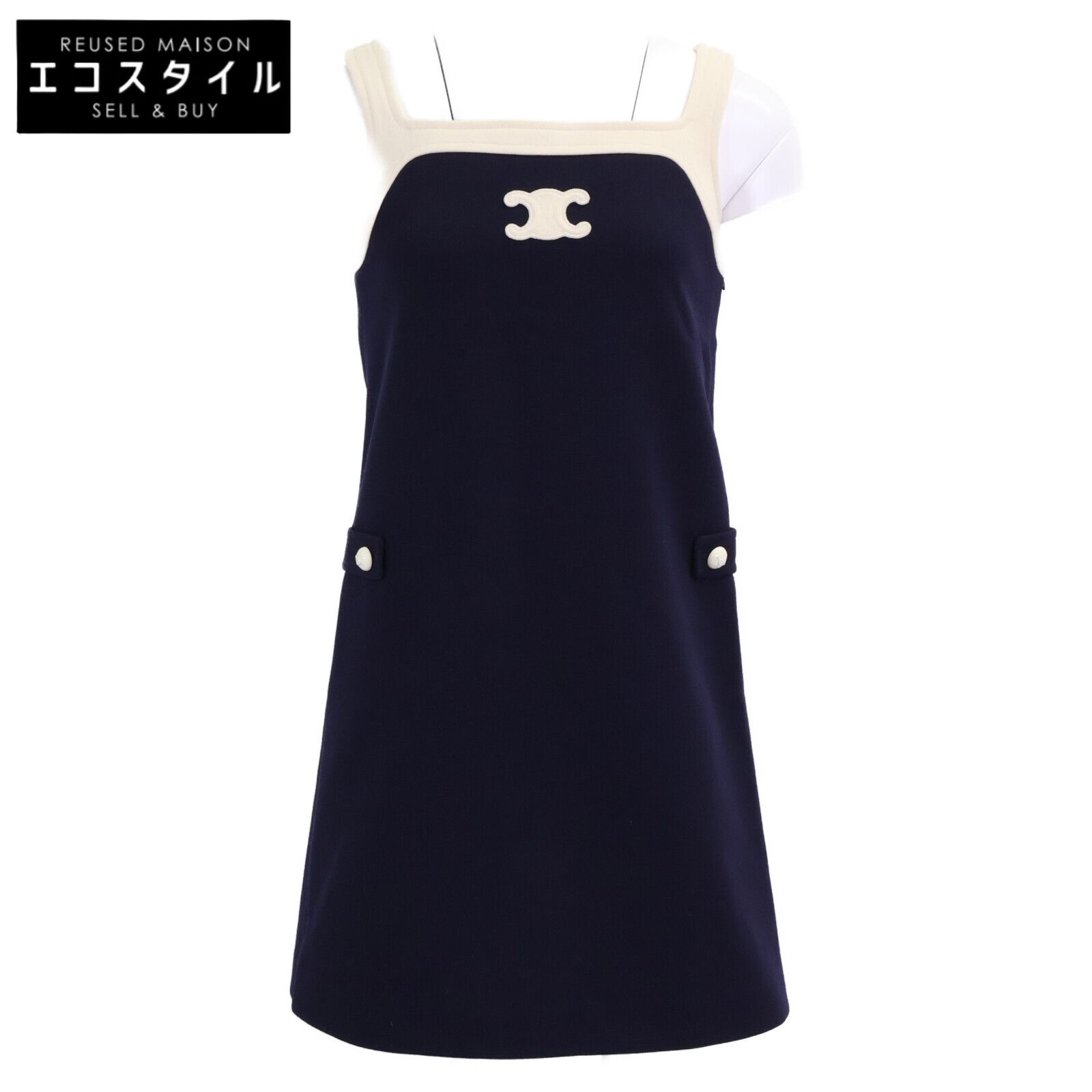 CELINE　セリーヌ　【国内正規】2X26N759Y 07JD トリオンフ ノースリーブ ミニ　XS
