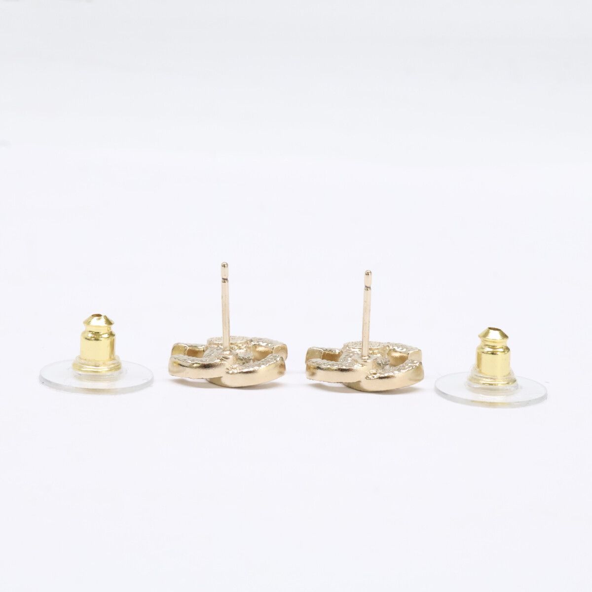 CHANEL　シャネル　【美品】F24V ココマーク ラインストーン スタッド