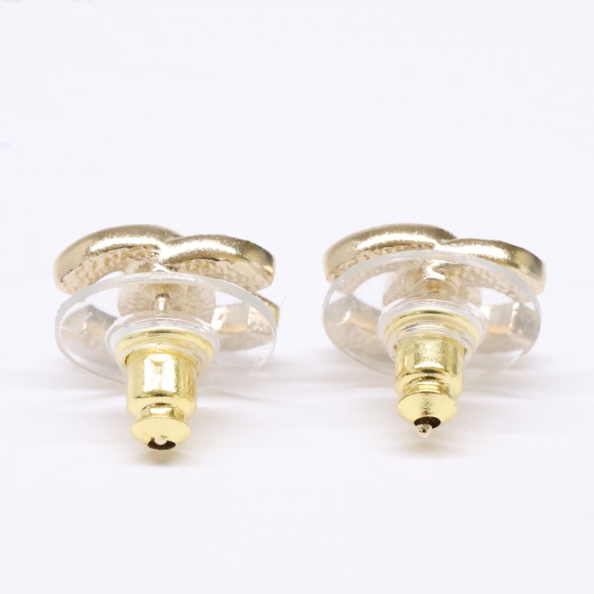 CHANEL　シャネル　【美品】F24V ココマーク ラインストーン スタッド