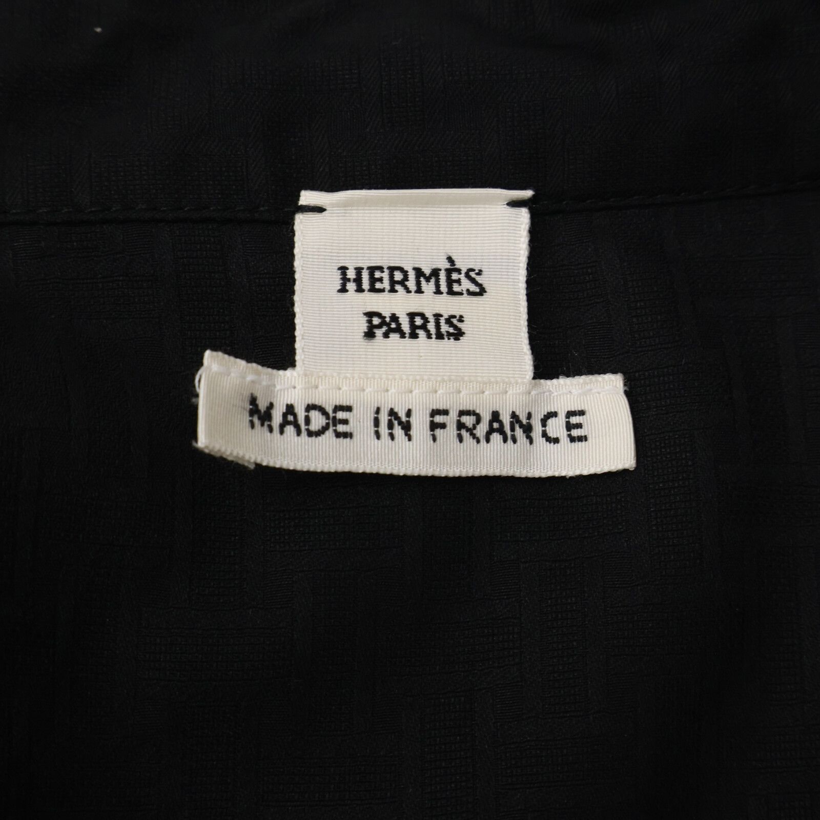 HERMES　エルメス　【美品/国内正規/23年製】3H0545DH MOSAIQUE モザイク ベルト付 ロング シャツ　34