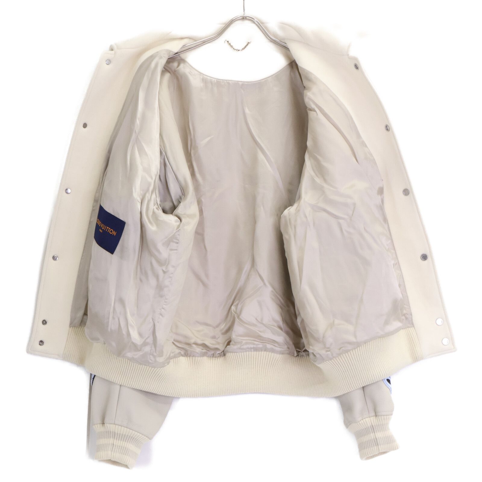 LOUIS VUITTON　ルイヴィトン　【国内正規】RM222 MJY HNL91E マルチパッチ ミックスドレザー バーシティジャケット　58
