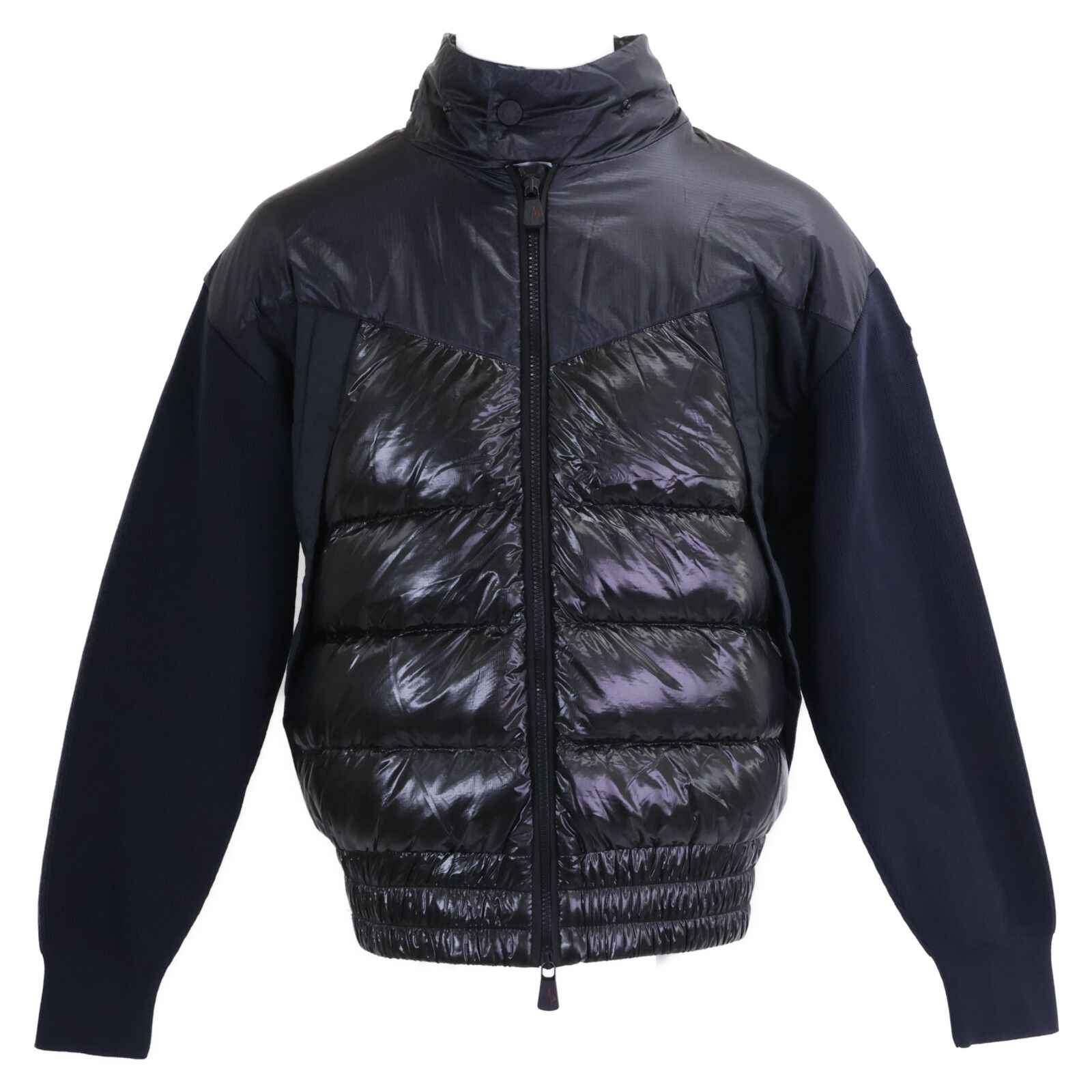 MONCLER　モンクレール　GRENOBLE グルノーブル G20979B00006 CARDIGAN TRICOT ナイロン/ニット切替 ダウンジャケット　M