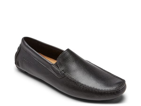 ロックポート メンズ シューズ スリッポン・ローファー Rockport Rhyder Driving Loafer Black ブラック