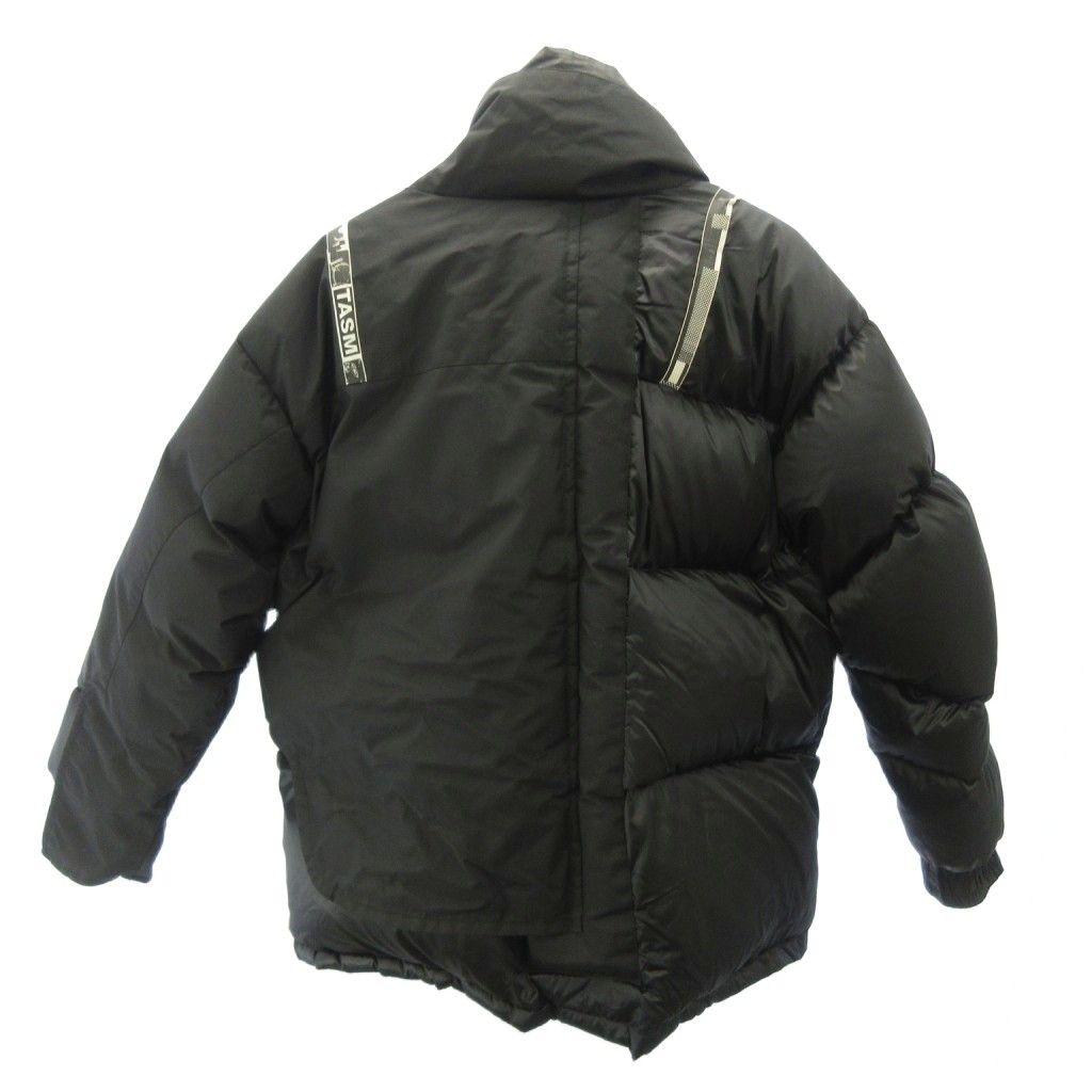 ファセッタズム FACETASM 17AW テープデザインダウンジャケット ジップアップ 変形デザイン 5 黒 ブラック CHG-JK-U04 0612