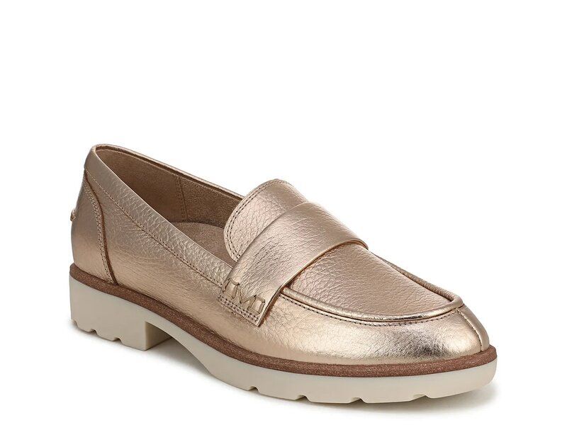 バイオニック レディース シューズ スリッポン・ローファー Vionicleo Loafer Bronze Metallic メタリック